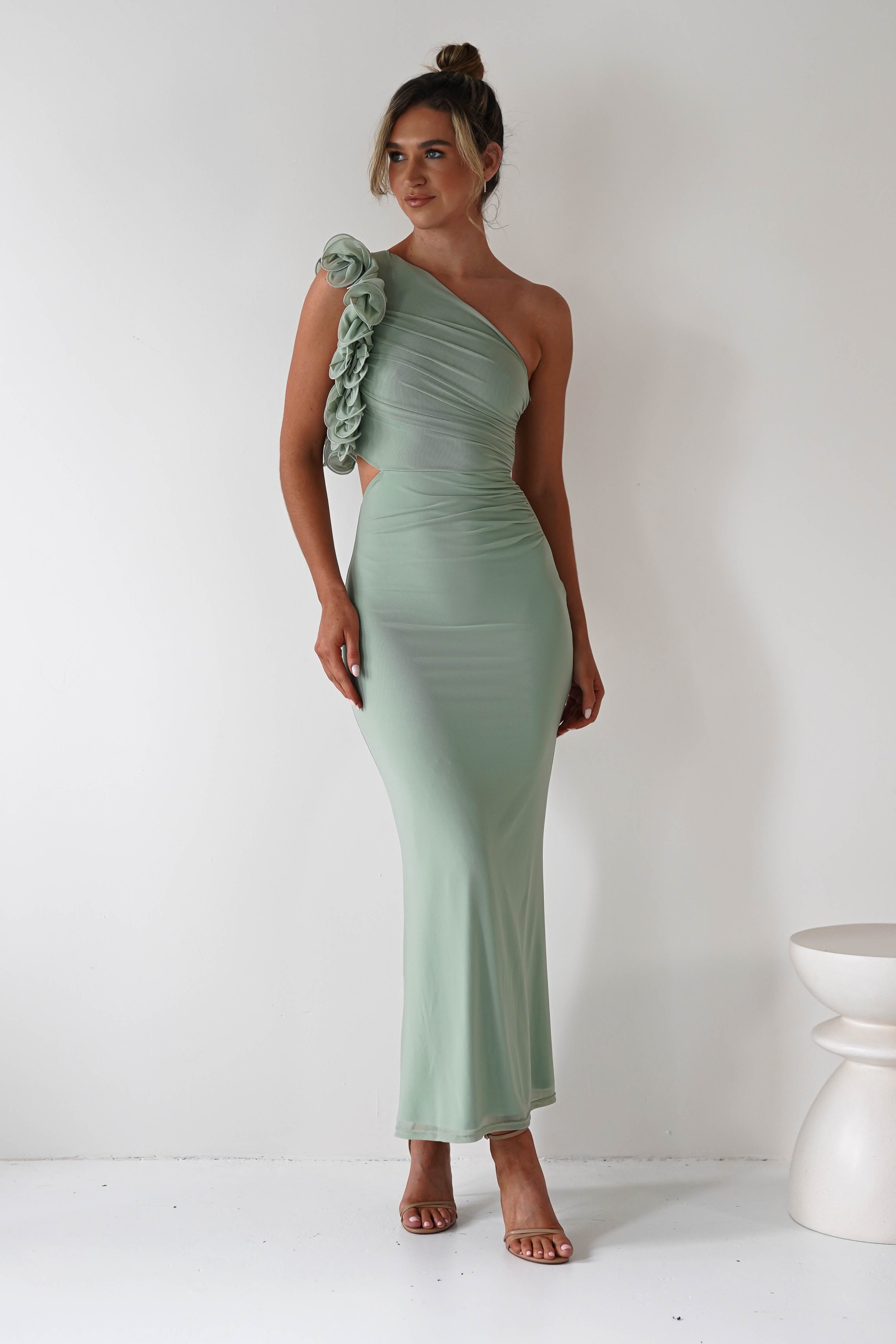 Vestido Sydney Verde-Sálvia