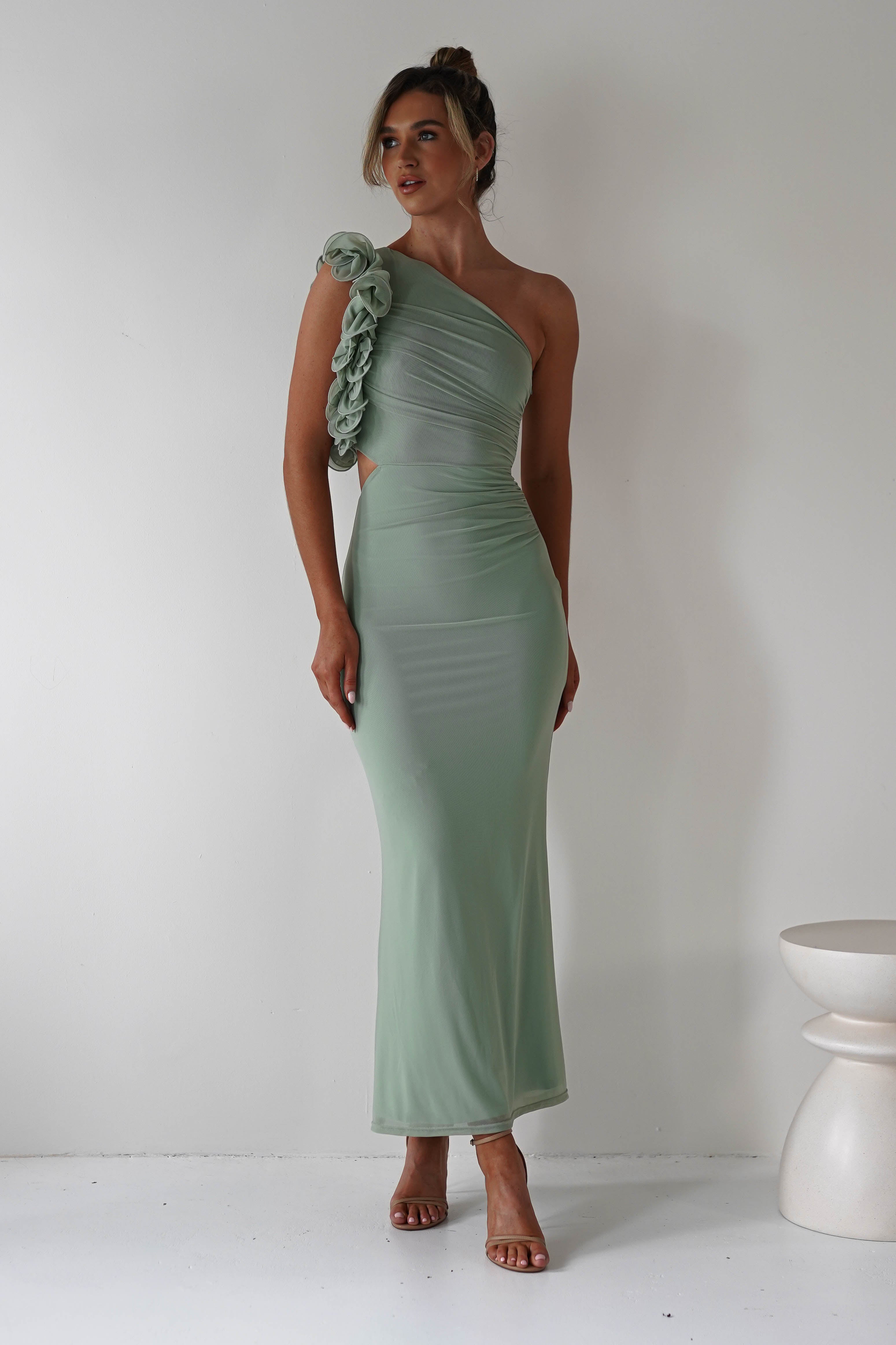 Vestido Sydney Verde-Sálvia