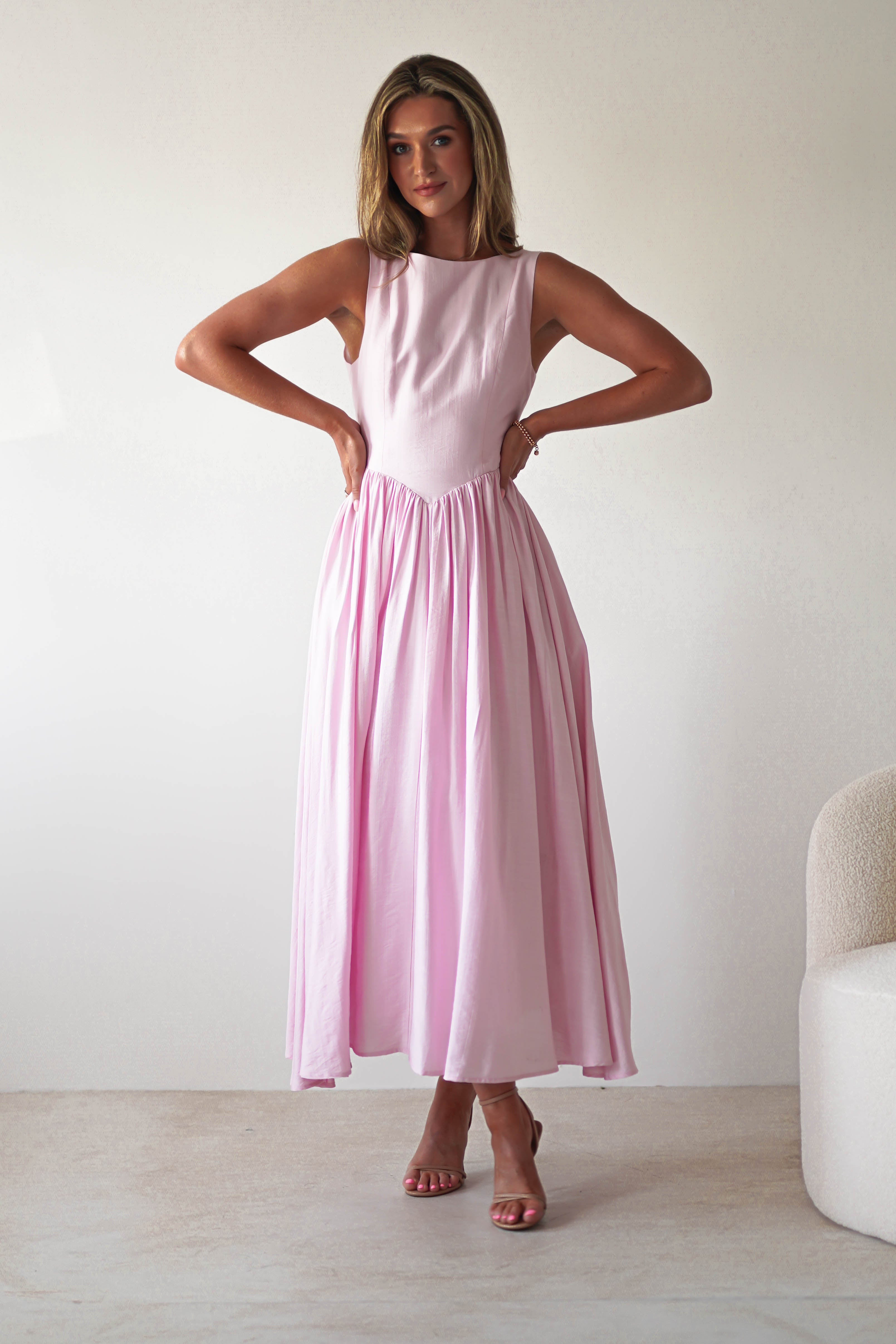 Vestido Monroe Rosa