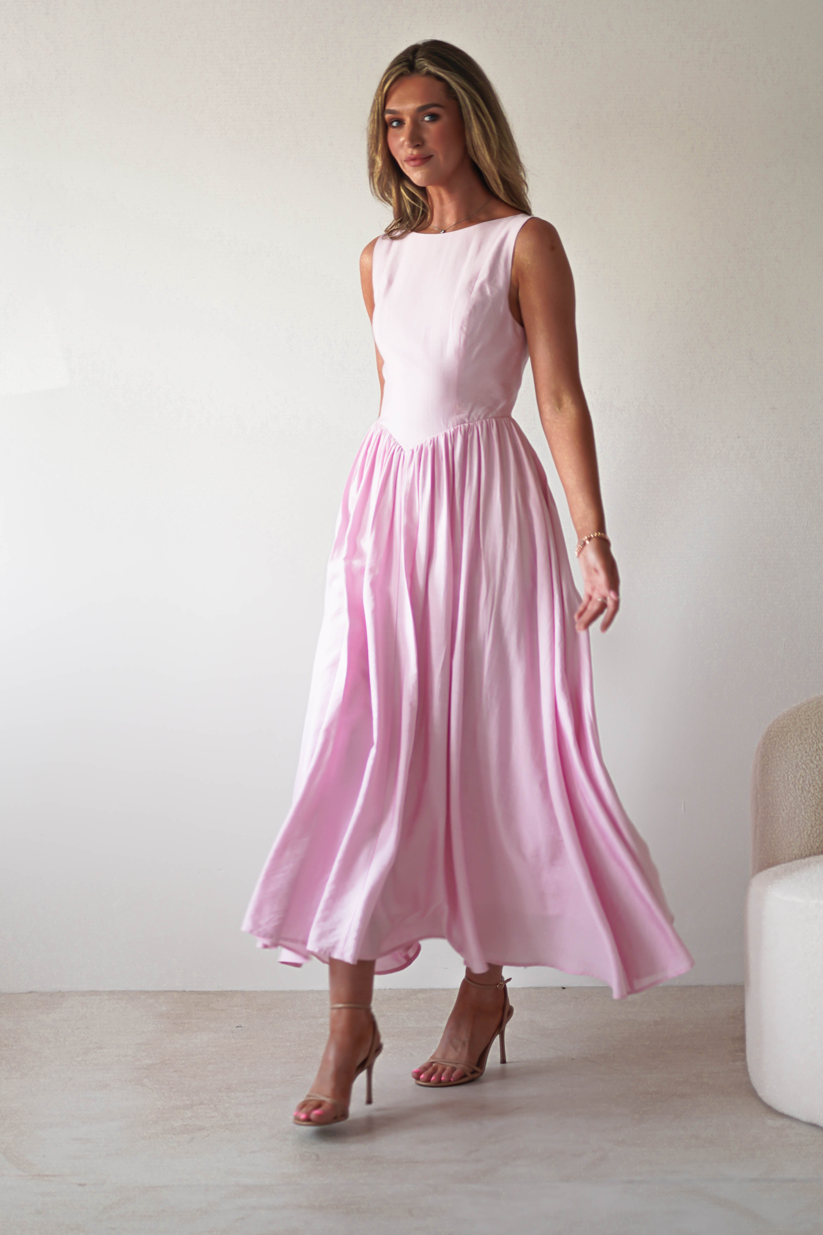 Vestido Monroe Rosa