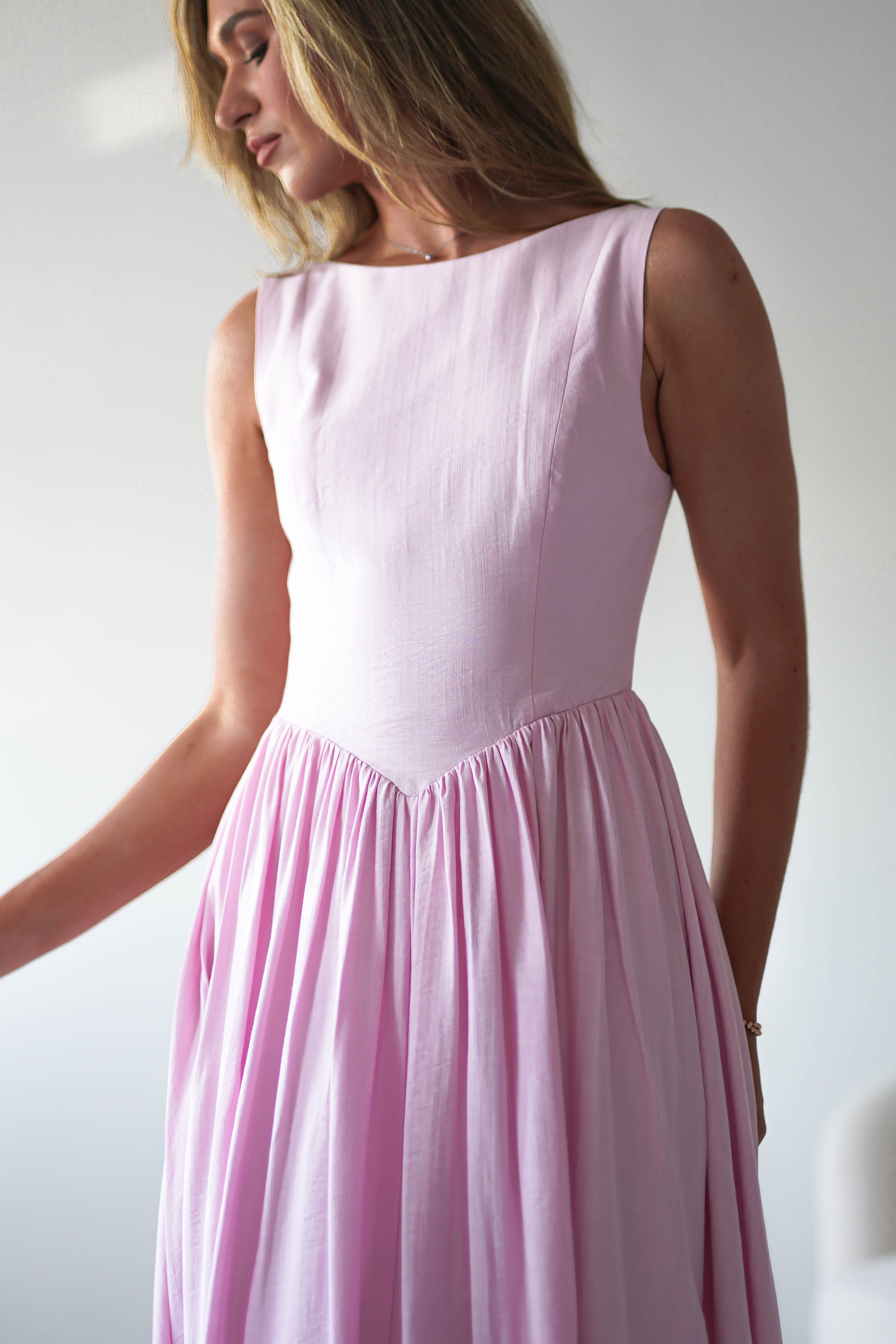 Vestido Monroe Rosa