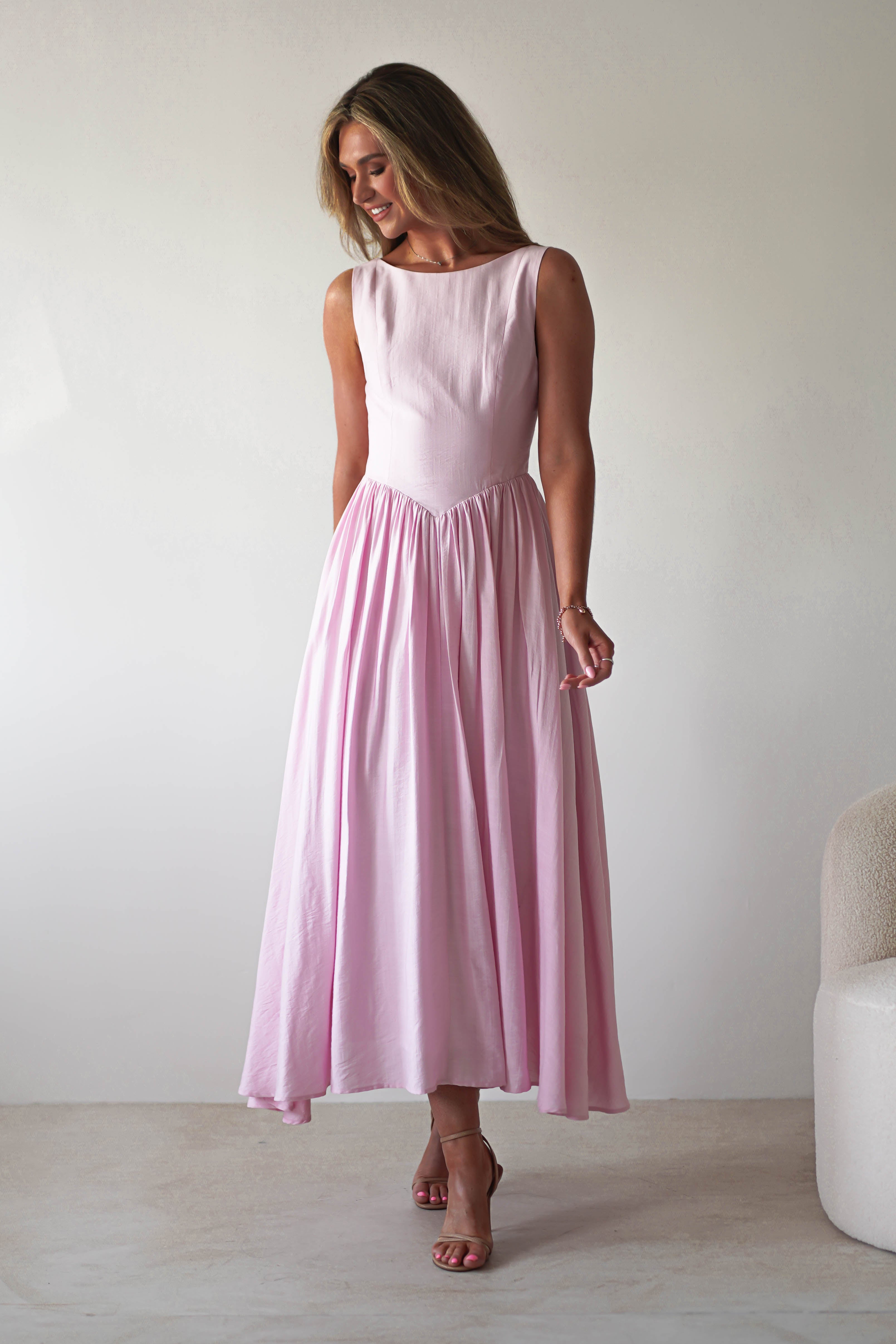 Vestido Monroe Rosa