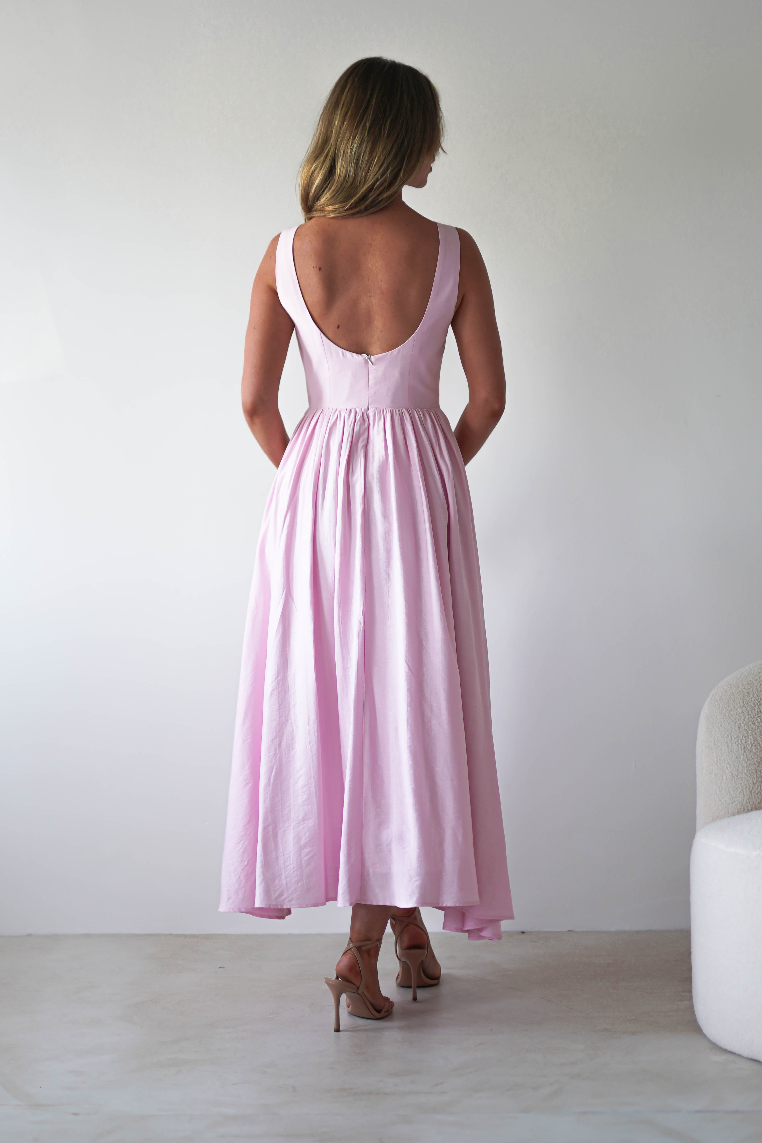 Vestido Monroe Rosa