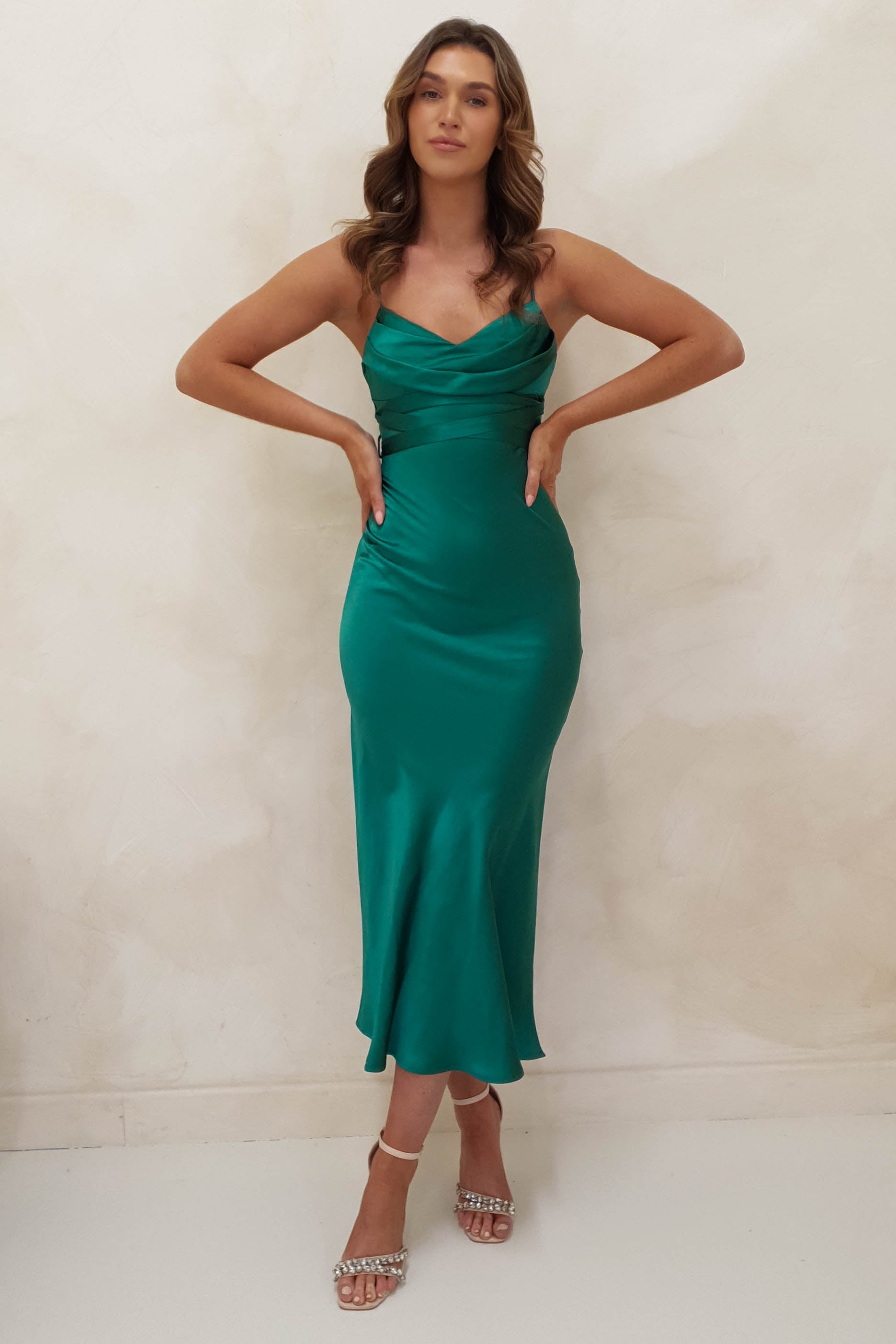 Vestido Everleigh Verde Esmeralda