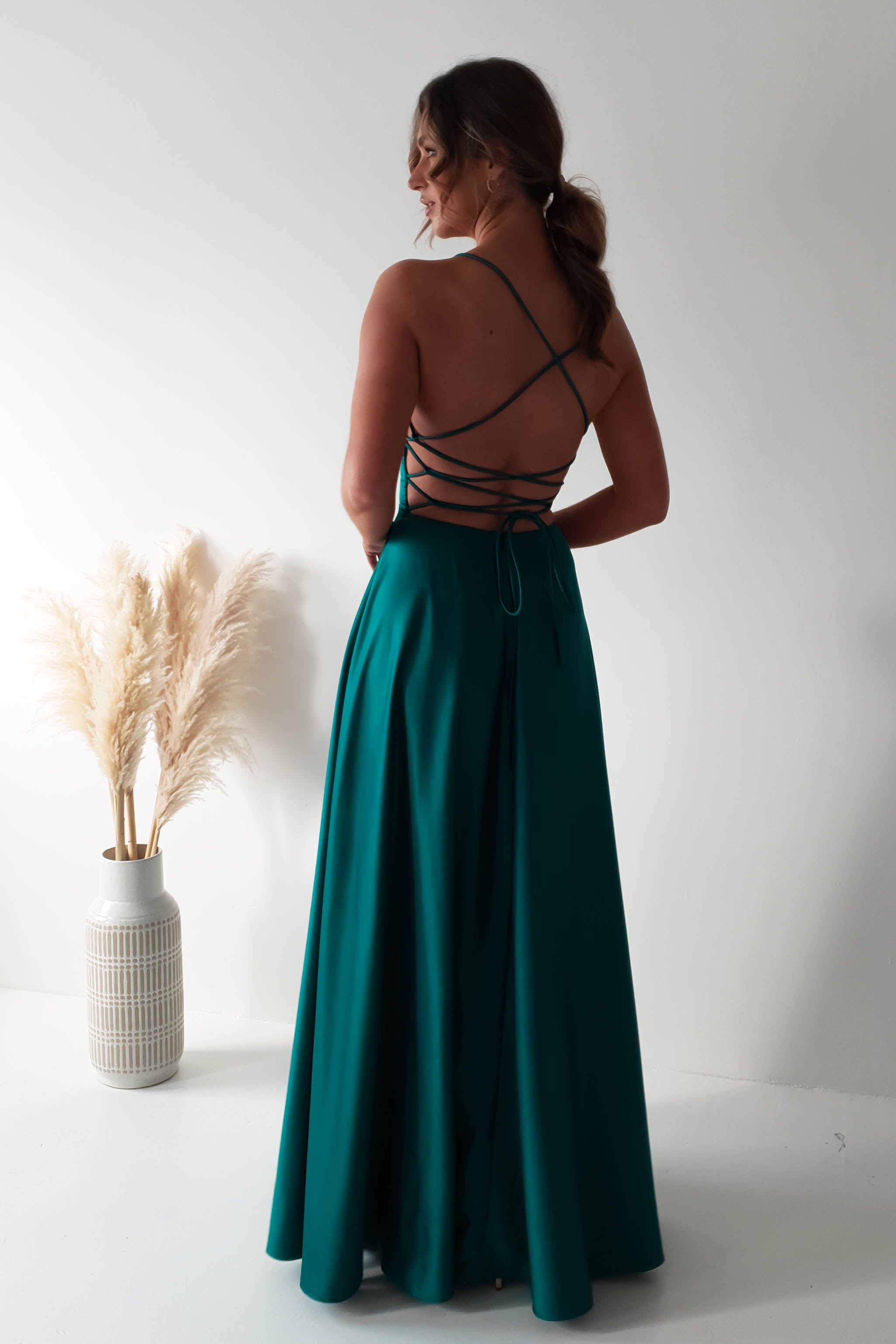 Vestido Shantal Verde-Azulado