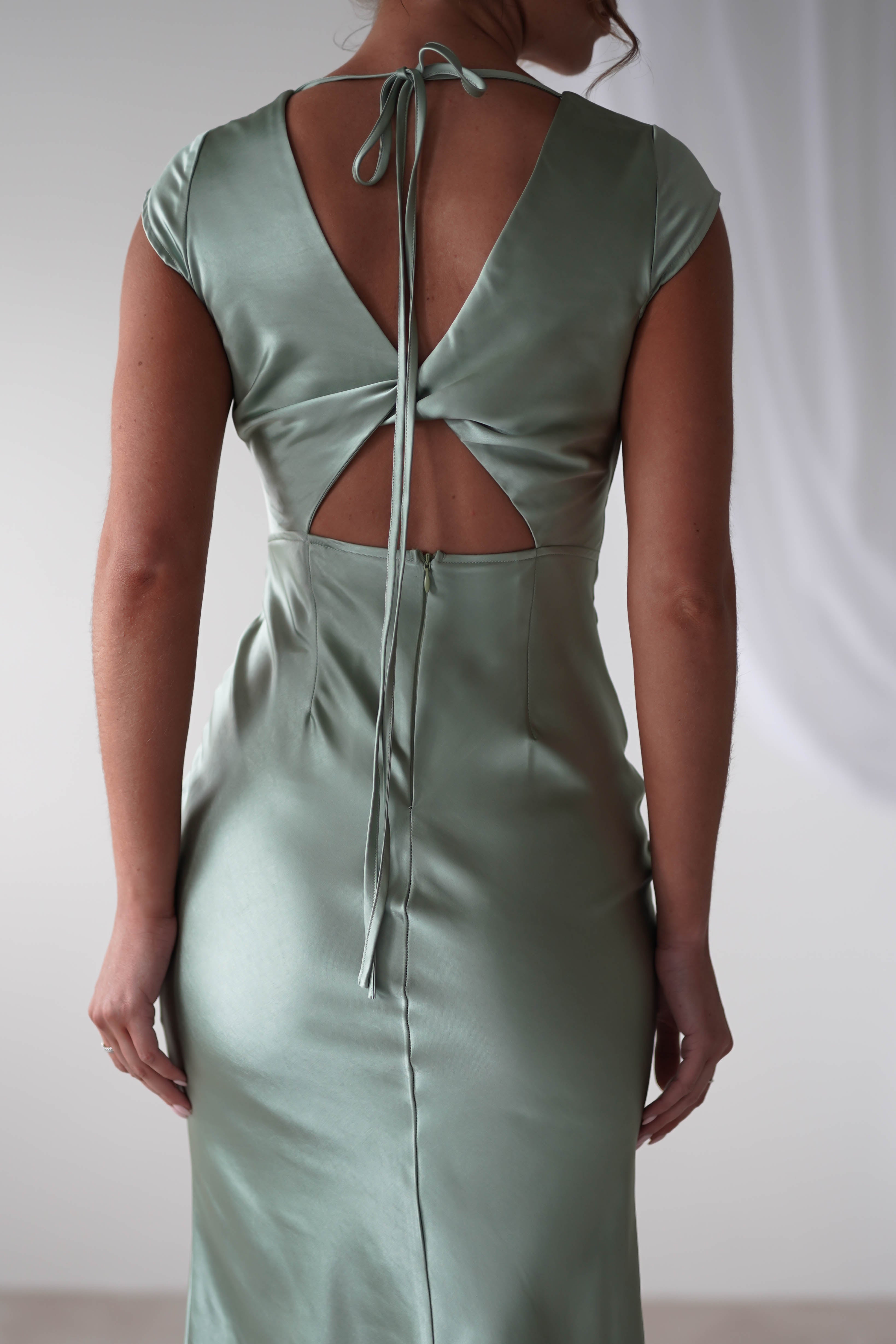 Vestido Nellie Verde Sálvia