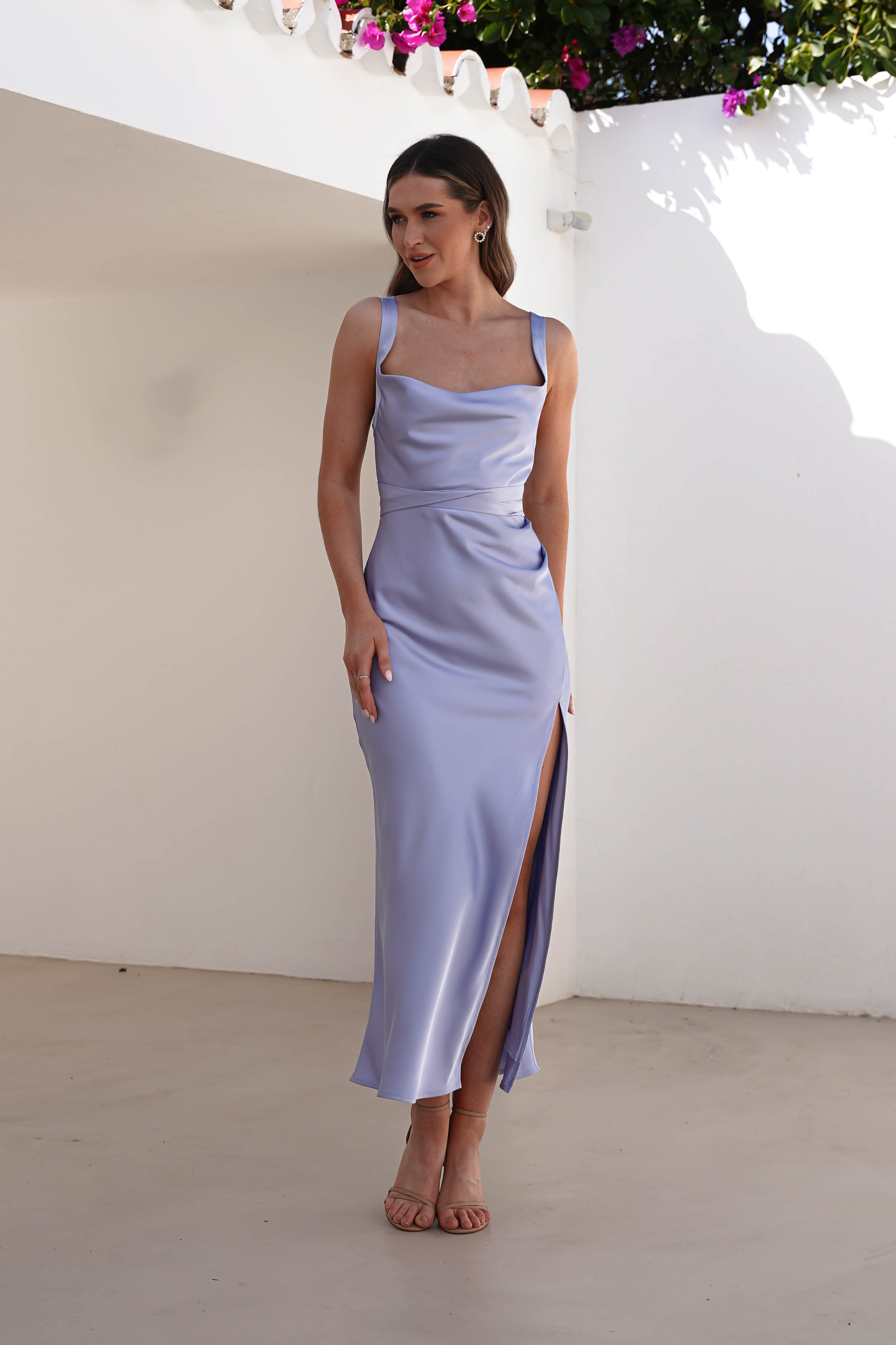 Vestido Salma Azul Lavanda