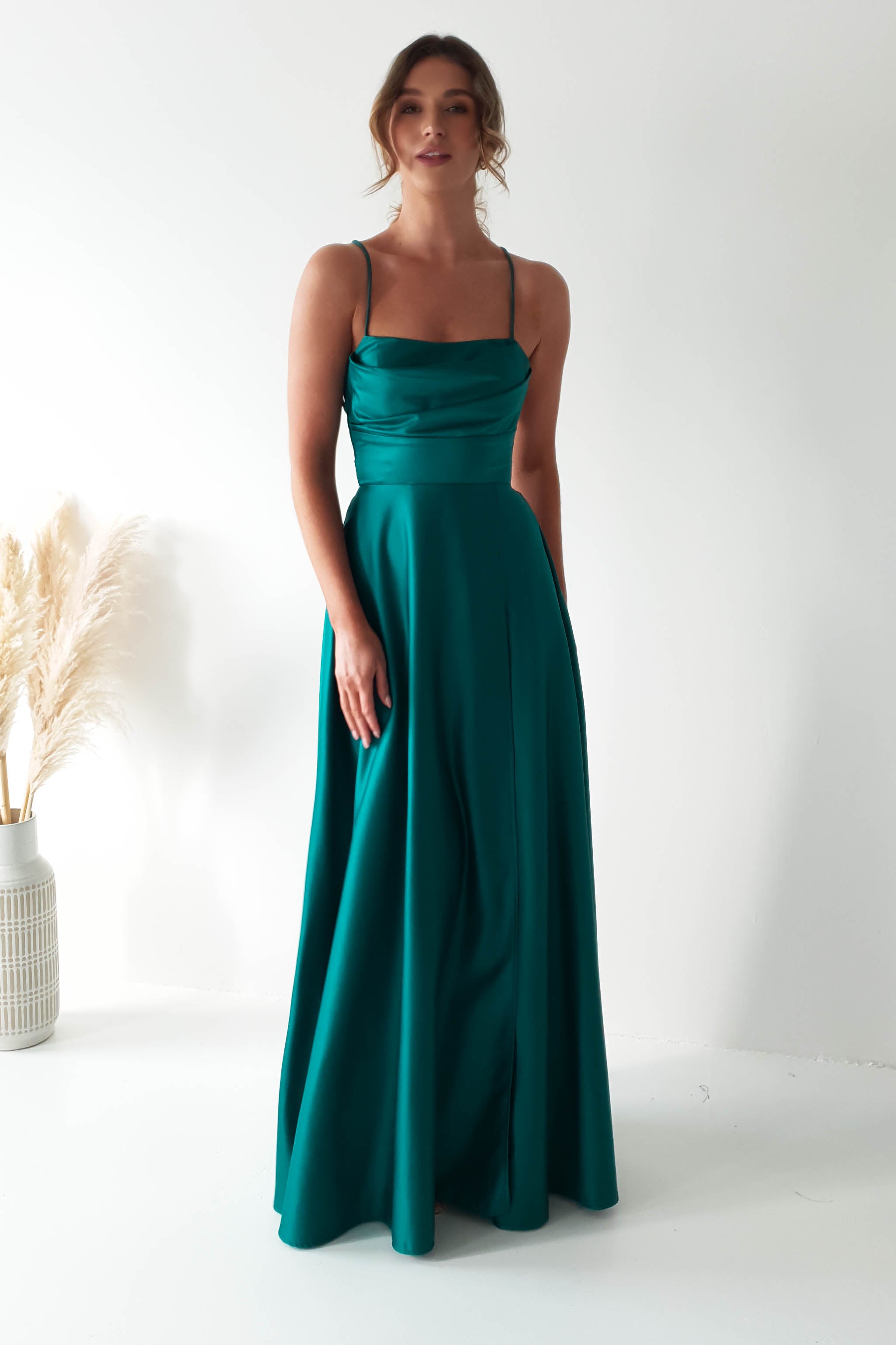 Vestido Shantal Verde-Azulado