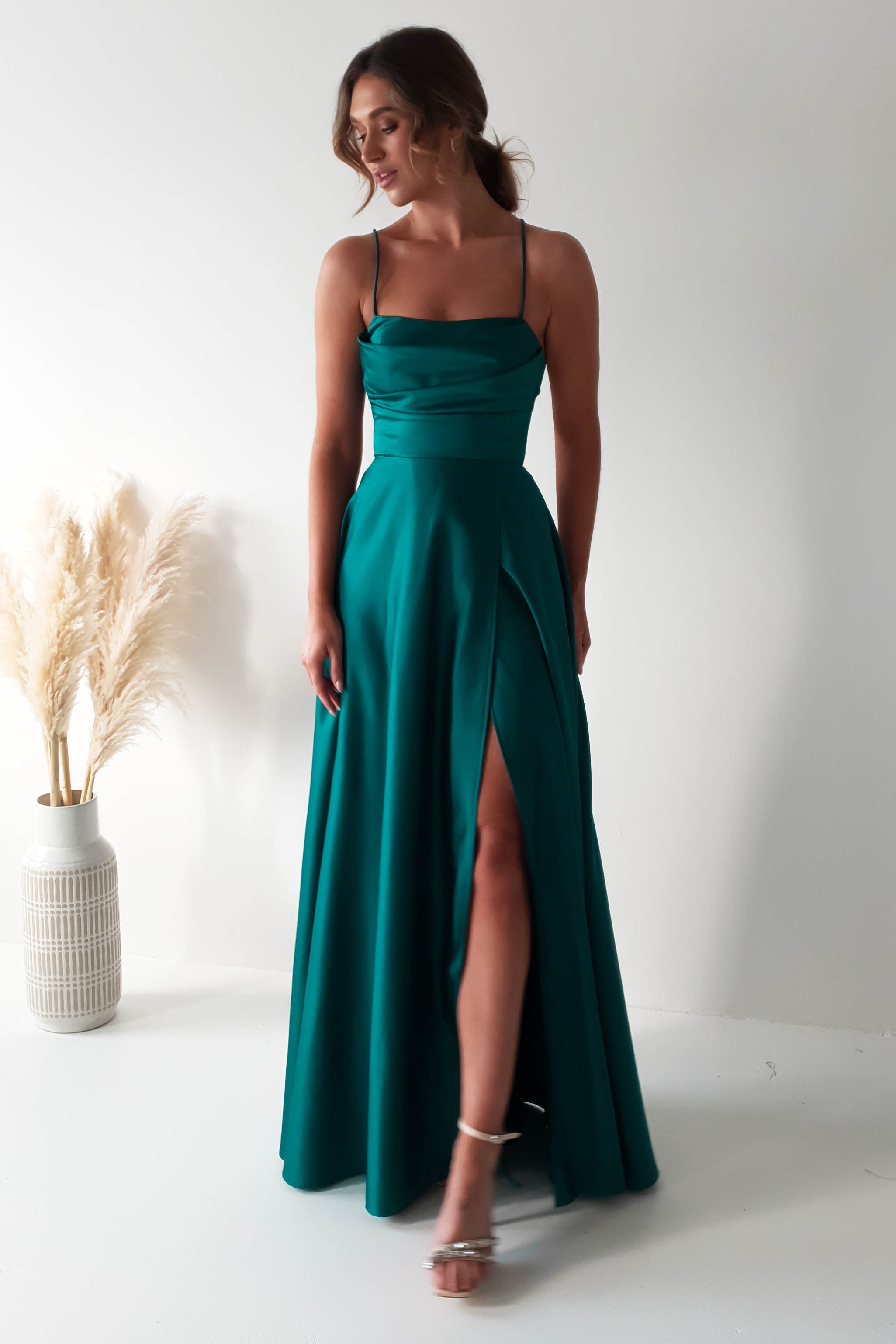 Vestido Shantal Verde-Azulado