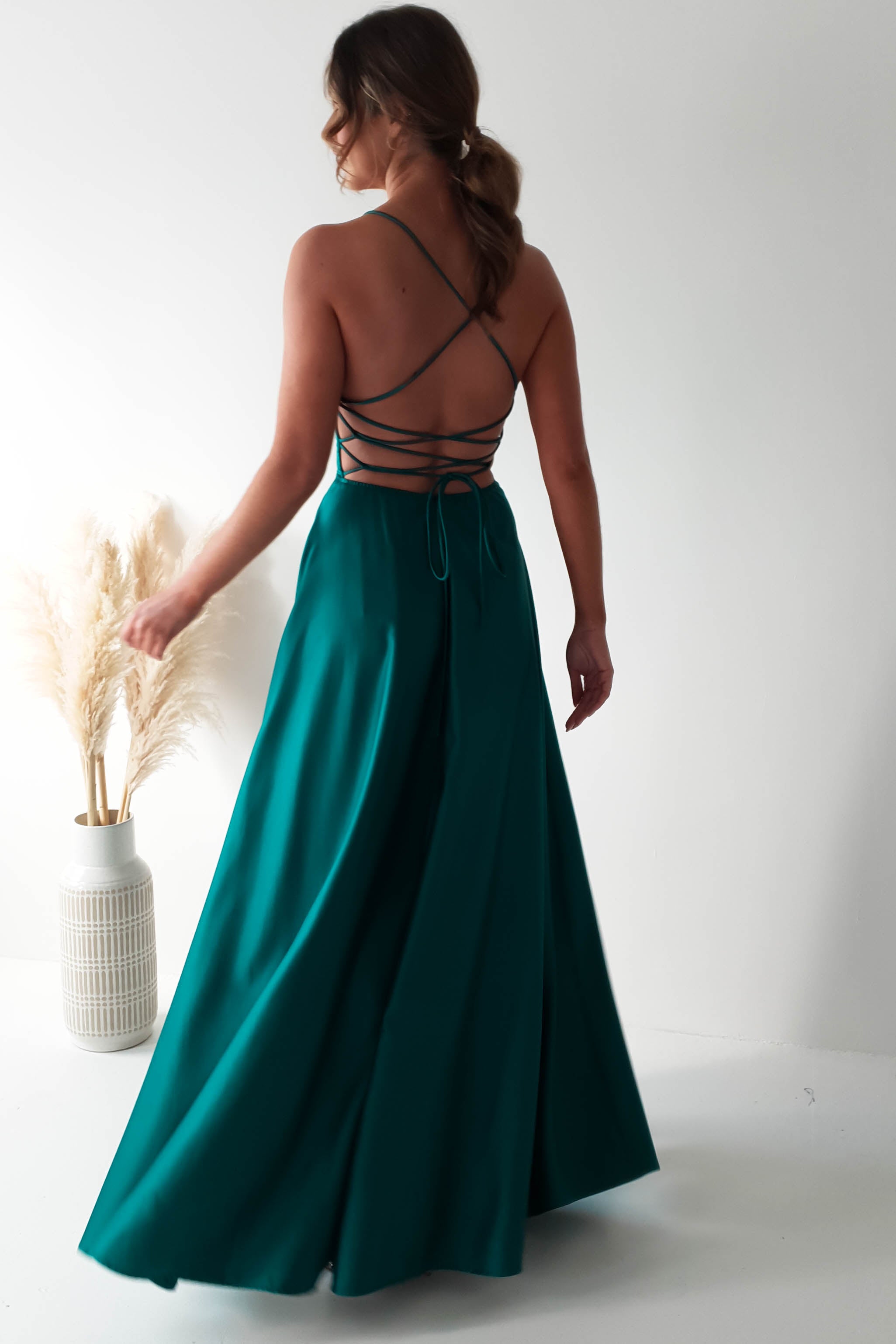 Vestido Shantal Verde-Azulado